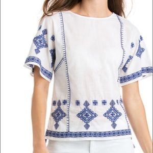 NWT Vineyard Vines Embroidered top